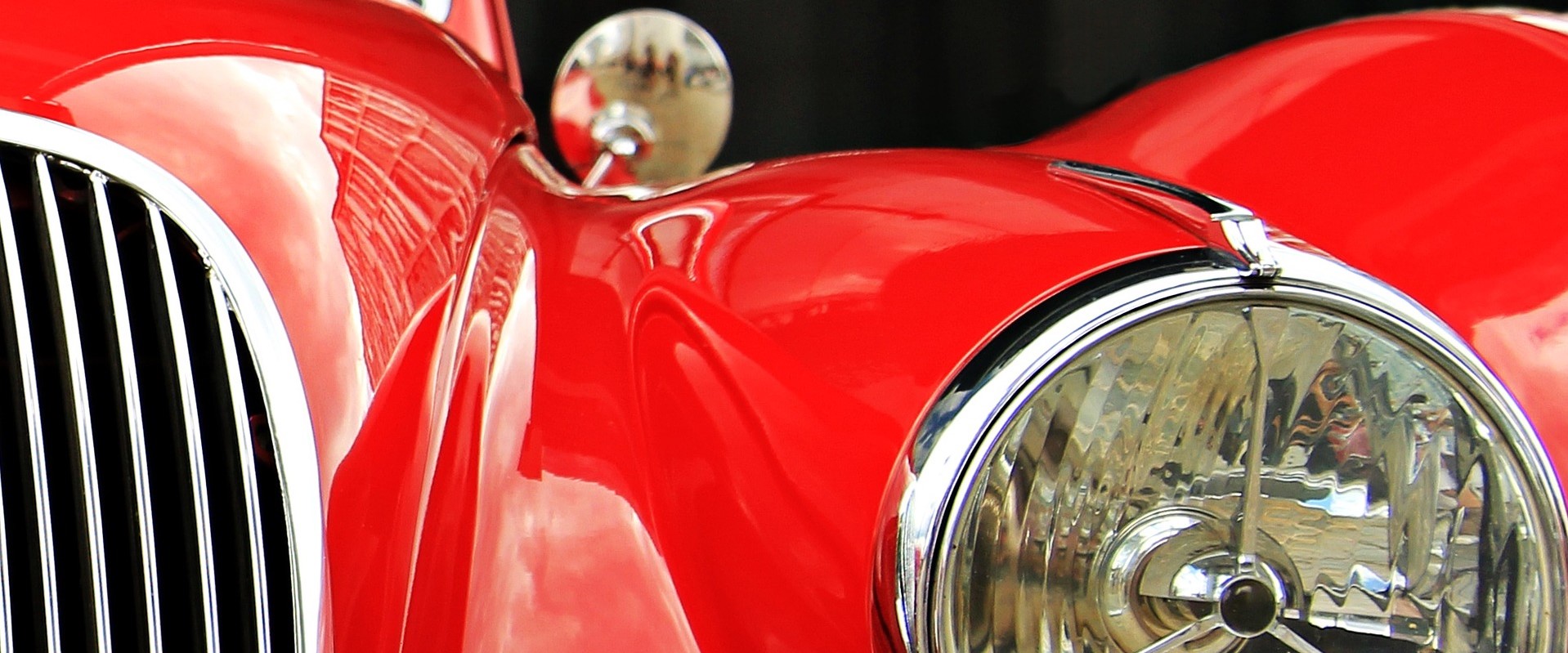 Red Vintage Car | Breast Cancer Car Donations