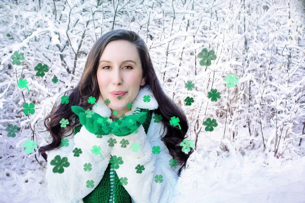 Woman Celebrating St. Patrick’s Day | Breast Cancer Car Donations