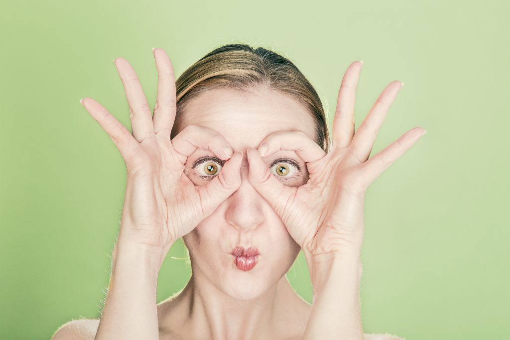 Woman Goofing Around this National Goof Off Day | Breast Cancer Car Donations