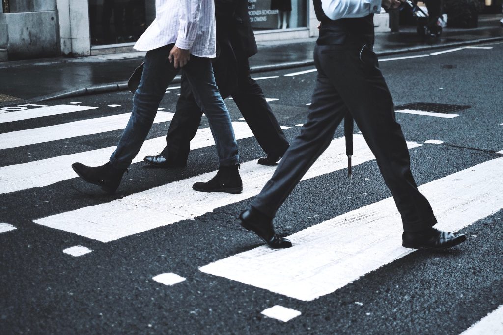Professionals Walking to Work this Walk To Work Day | Breast Cancer Car Donations