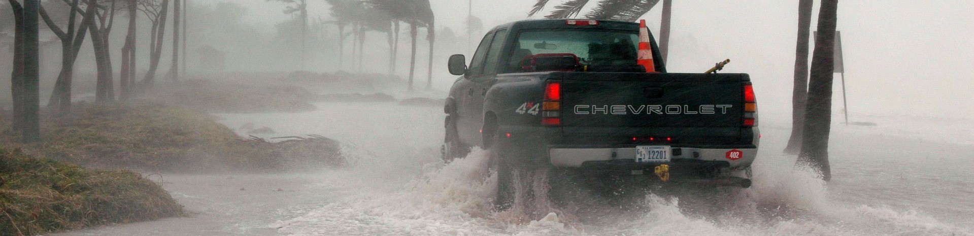 Pick-Up Truck on a Flooded Street - CarDonations4Cancer.org