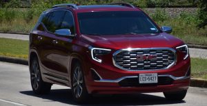 Red GMC terrain acadia | Breast Cancer Car Donations