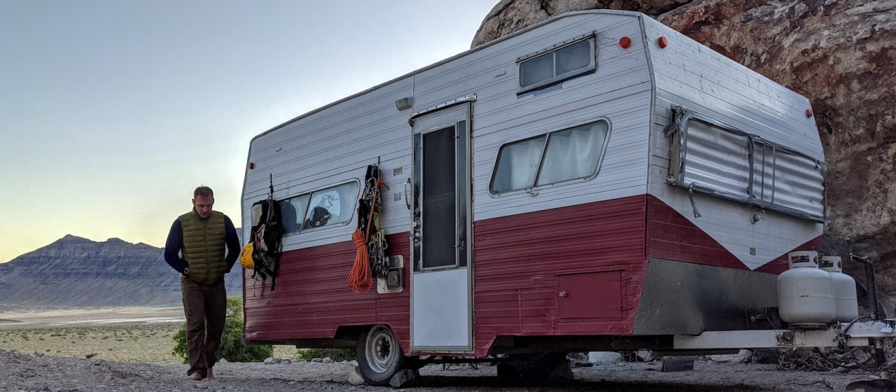 White and red Rv parked | Breast Cancer Car Donations