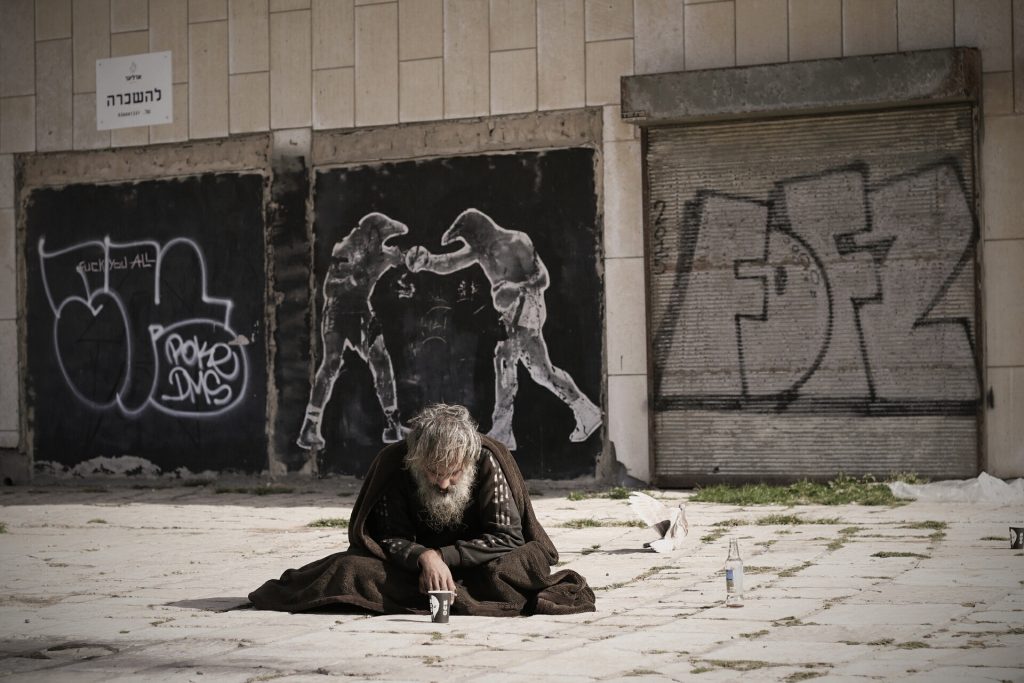 Homeless Man fighting Hunger | Breast Cancer Car Donations