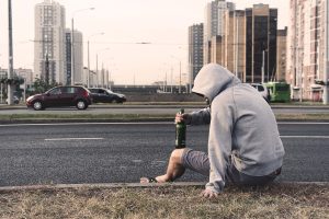 Man Suffering from Alcohol Addiction | Breast Cancer Car Donations