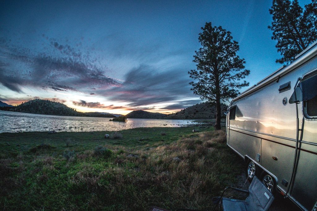 RV Outdoors During Fall | Breast Cancer Car Donations