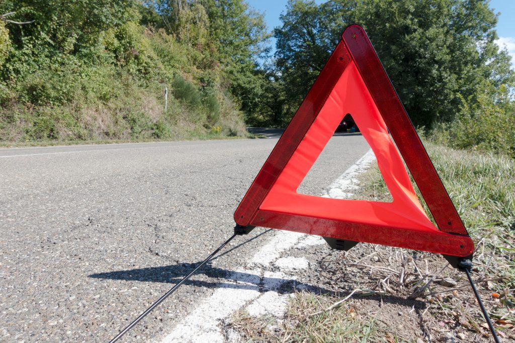 Road Warning Triangle | Breast Cancer Car Donations