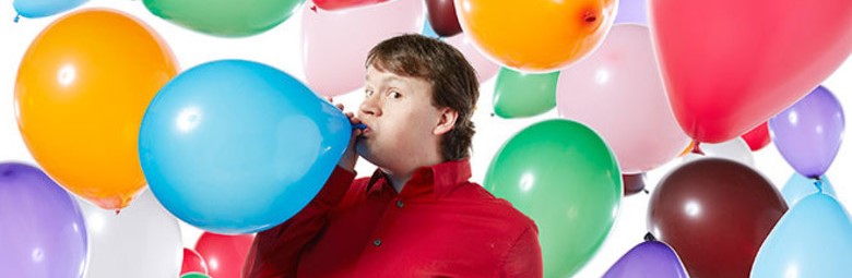 Hunter Ewen, most balloons blown up (910) in one hour by an individual - CarDonations4Cancer.org