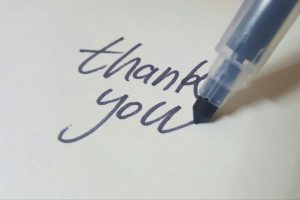Thank You Calligraphy | Breast Cancer Car Donations