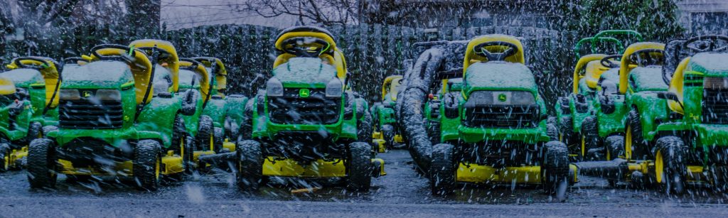 Riding Lawn Mowers at the Snow | Breast Cancer Car Donations