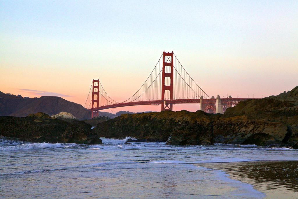 Golden Gate Bridge in Bay Area | Breast Cancer Car Donations