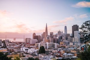 City Skyline during Golden Hour | Breast Cancer Car Donations