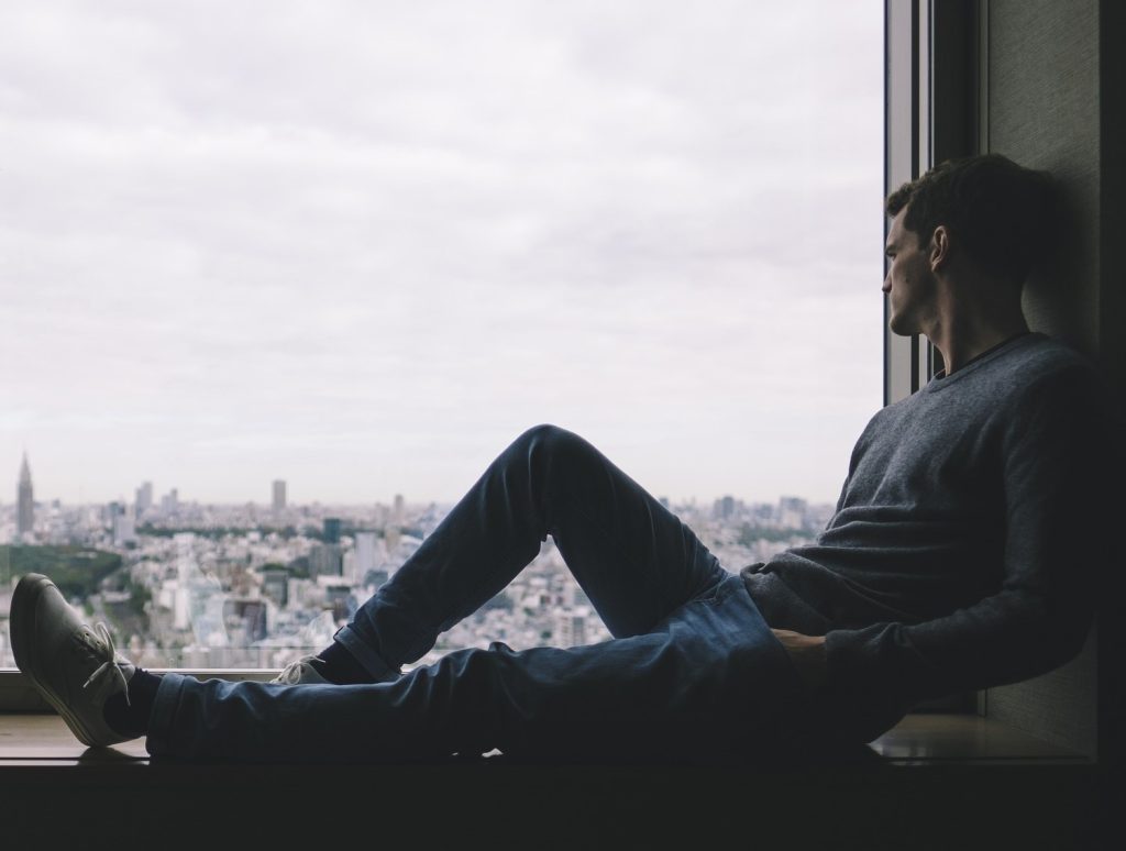 Man on a Window | Breast Cancer Car Donations