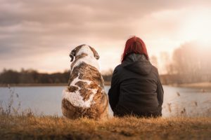 Woman with Depression and Her Pet Dog | Breast Cancer Car Donations