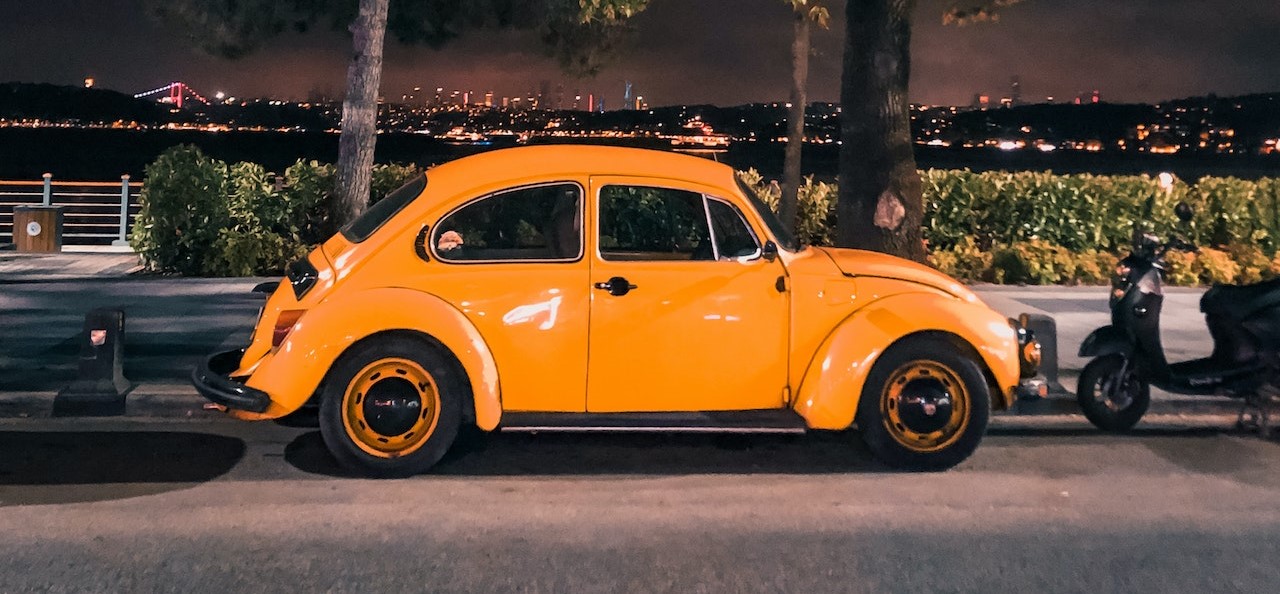 Yellow Beetle on the Road | Breast Cancer Car Donations