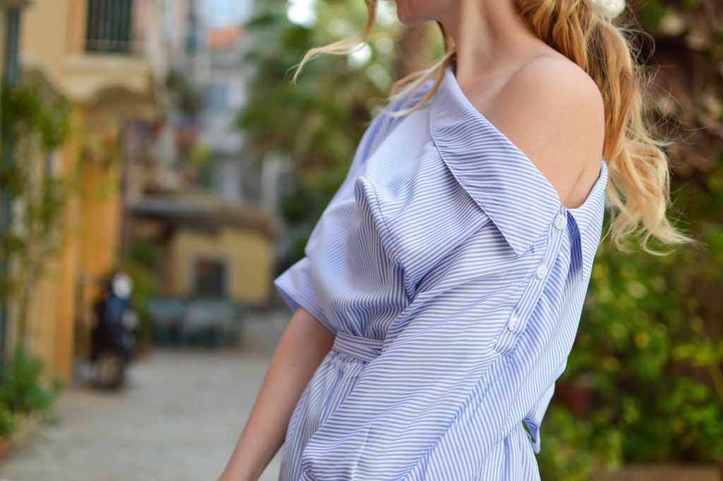Woman Wearing Off-Shoulder Shirt | Breast Cancer Car Donations