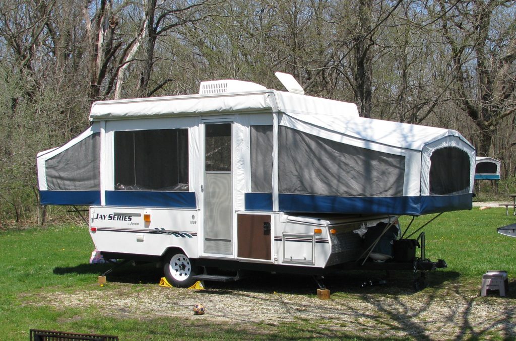 Pop-Up Camper Outdoors | Breast Cancer Car Donations