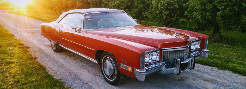 Classic Red Cadillac in Fort Myers Florida | Breast Cancer Car Donations