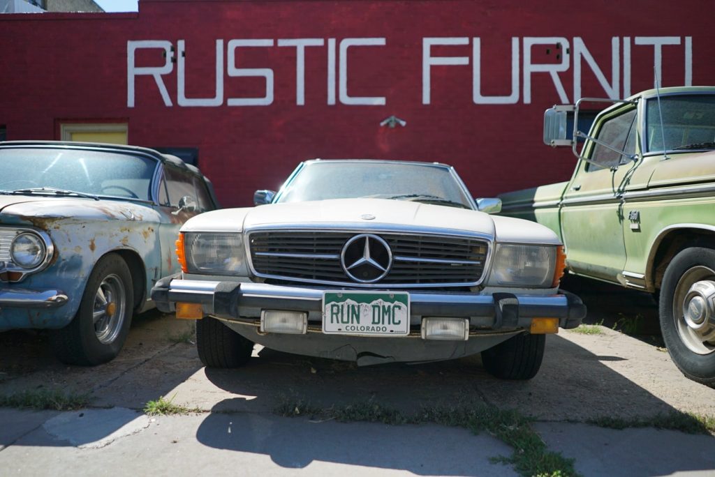 Parked Oldtimer Mercedes | Breast Cancer Car Donations
