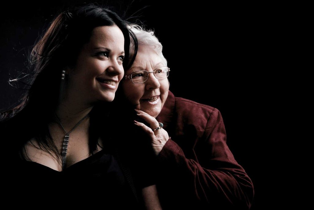 Mother and Daughter Portrait | Breast Cancer Car Donations