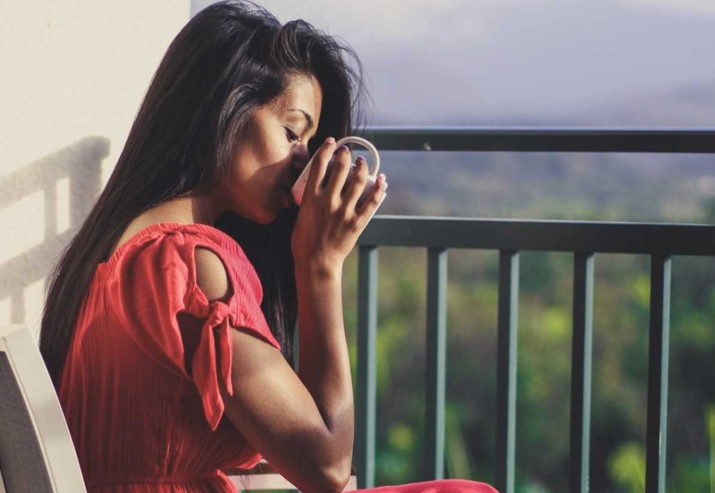 Woman Drinks Water | Breast Cancer Car Donations