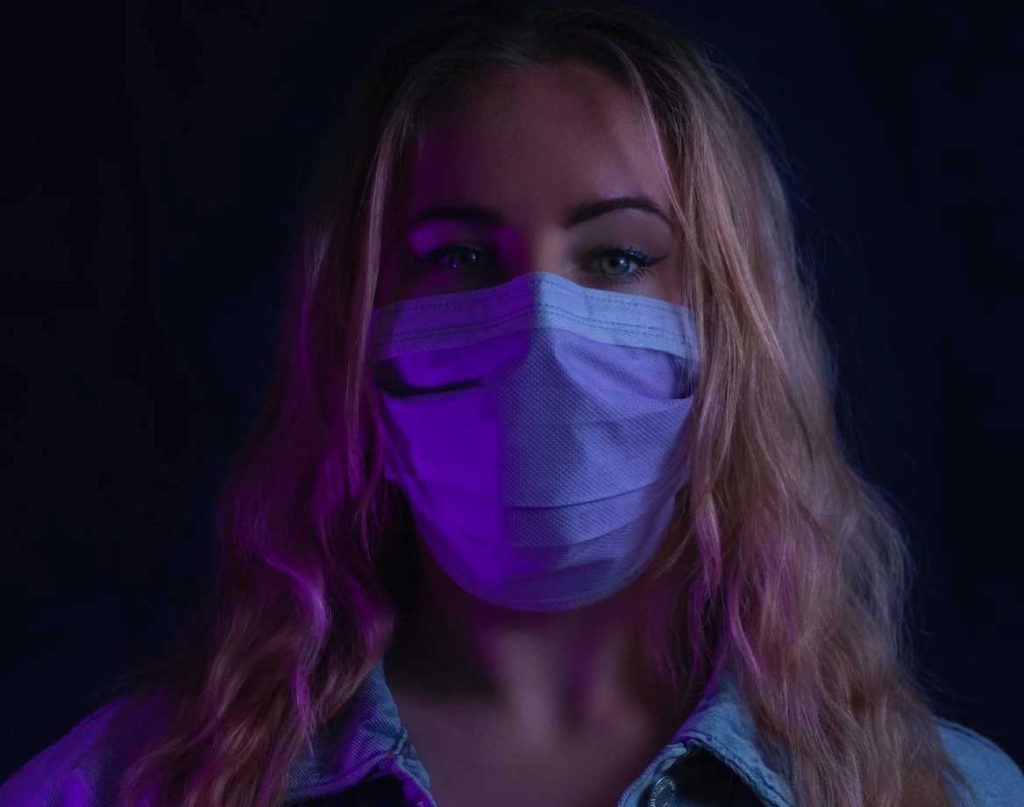 Woman Wearing Face Mask | Breast Cancer Car Donations