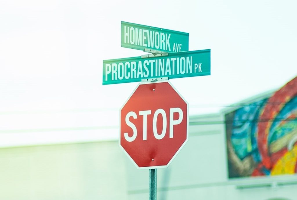 Procrastination Sign | Breast Cancer Car Donations