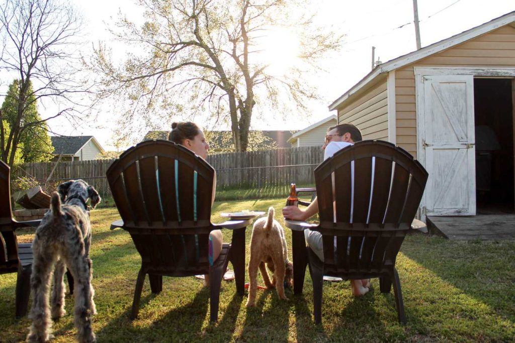Relaxing at the Backyard | Breast Cancer Car Donations