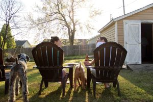 Relaxing at the Backyard | Breast Cancer Car Donations