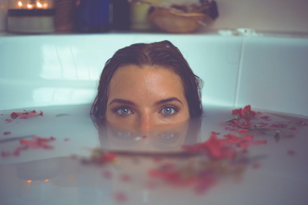 Woman on a Milk Bath | Breast Cancer Car Donations