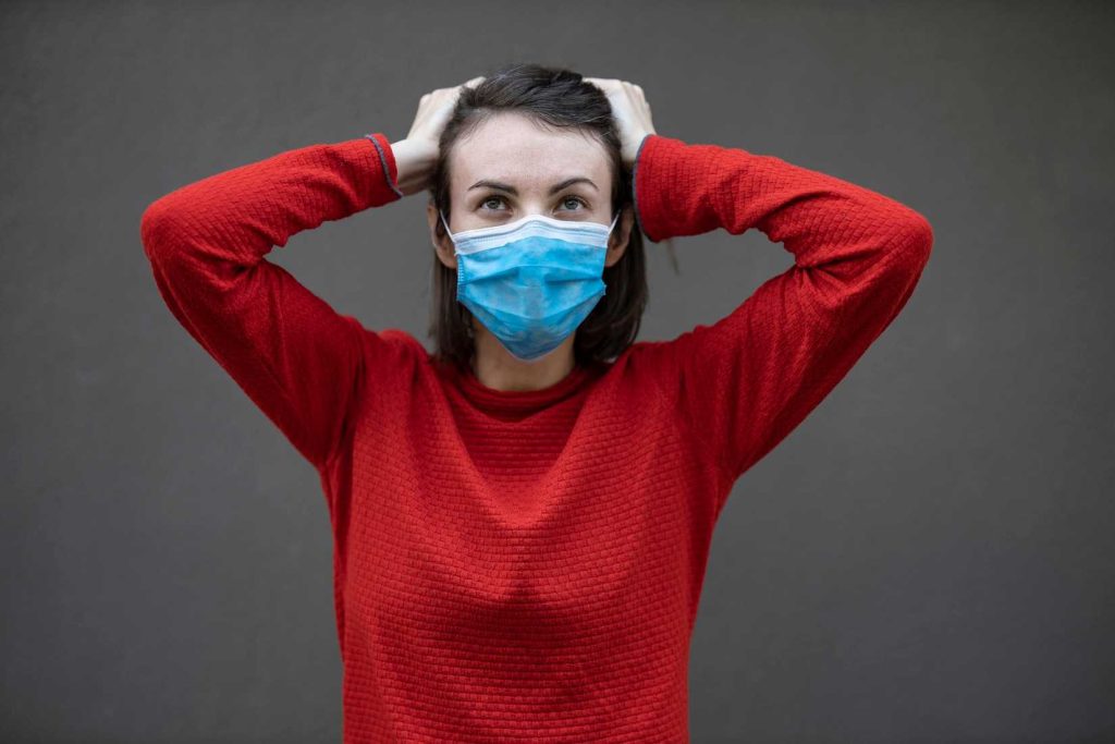 Woman Stressed During Quarantine | Breast Cancer Car Donations