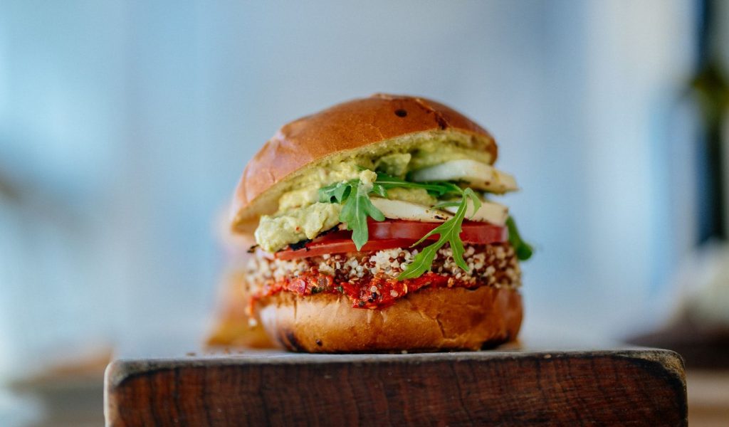 Vegetarian Burger | Breast Cancer Car Donations