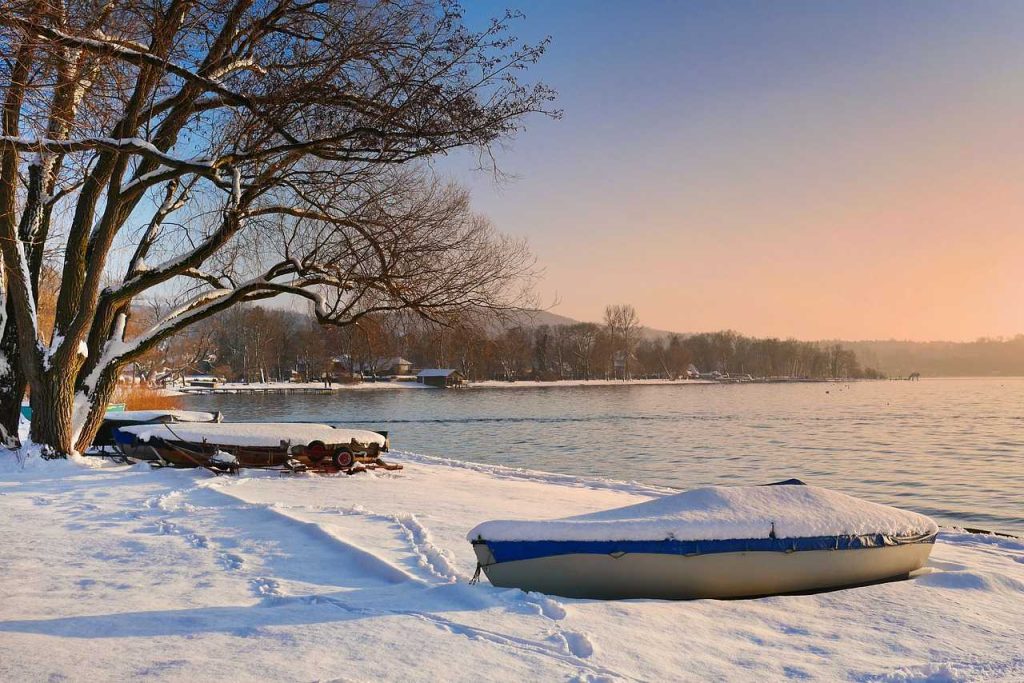 Boats Covered in Snow | Breast Cancer Car Donations