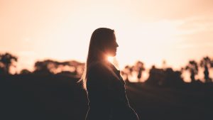 Silhouette of Woman during Golden Hour Unsplash License