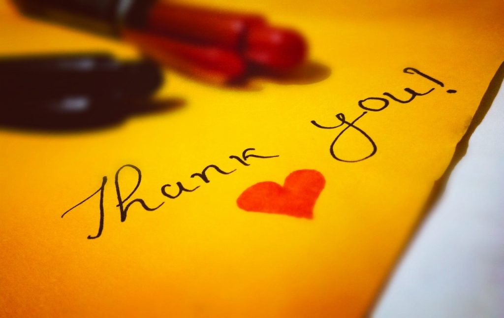 Thank You in a Notepad | Breast Cancer Car Donations