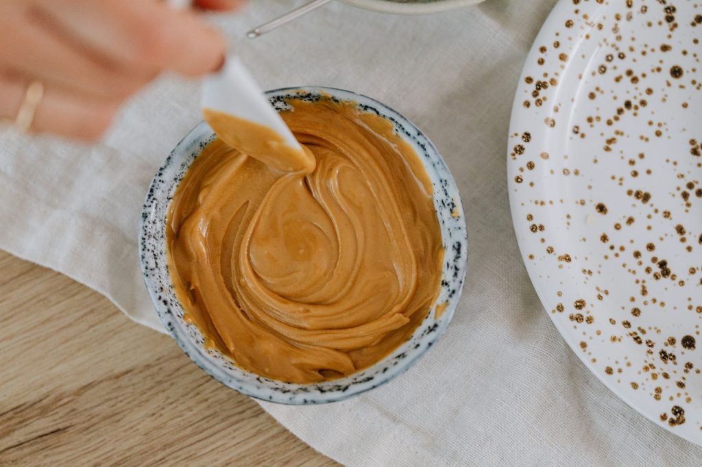 Peanut Butter in Ceramic Bowl | Breast Cancer Car Donations