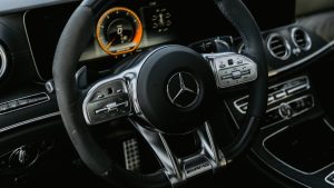 Picture of Steering Wheel in Mercedes | Breast Cancer Car Donations