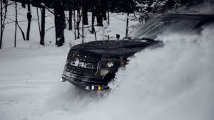 Ford Ranger Passing on Snow | Breast Cancer Car Donations