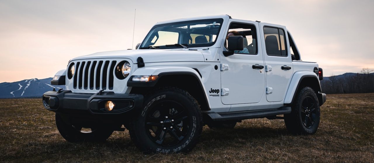 White Jeep Wrangler | Breast Cancer Car Donations