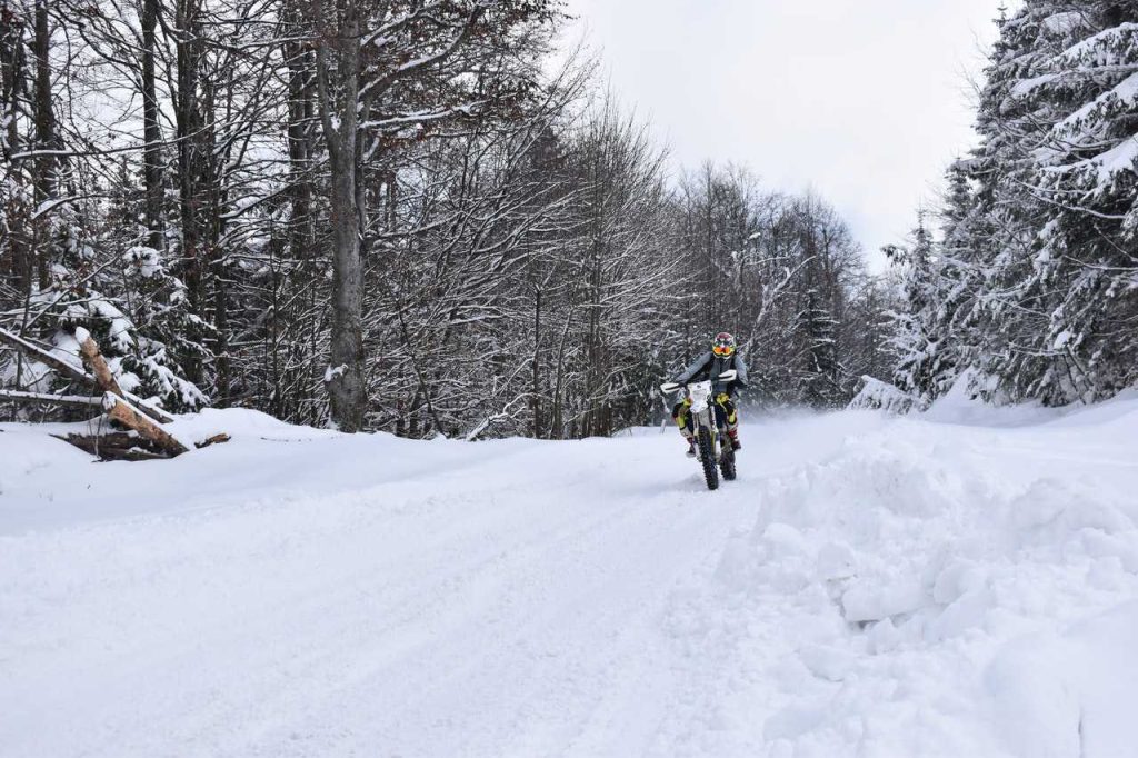 Riding Motorcycle in Winter | Breast Cancer Car Donations