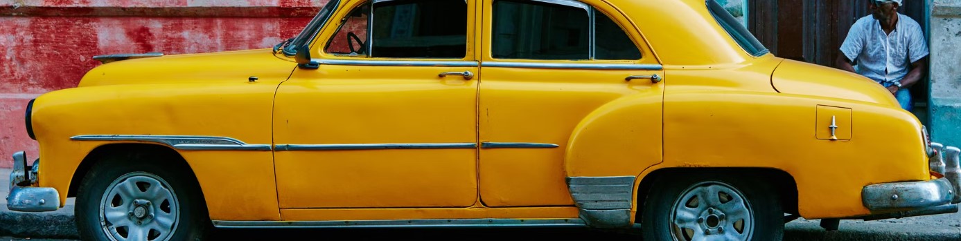 Oldtimer Yellow Sedan | Breast Cancer Car Donations