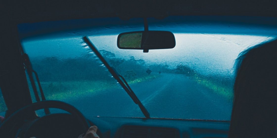 Picture of the Windscreen During Rain Taken From the Inside of a Car | Breast Cancer Car Donations