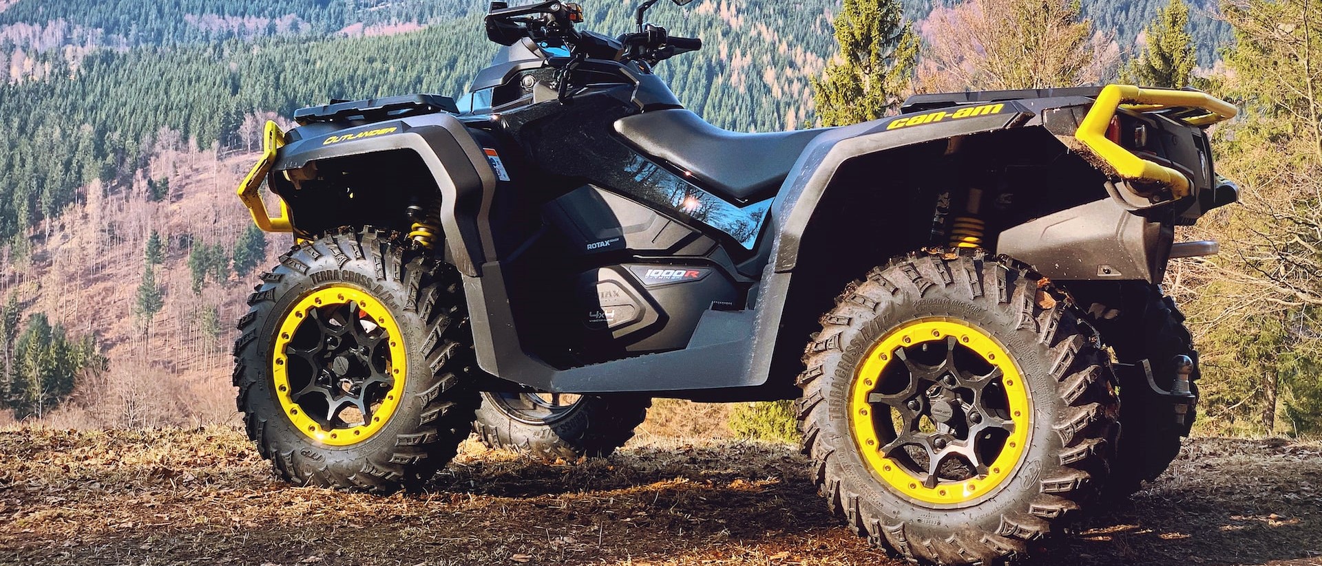 Black ATV with Yellow Details | Breast Cancer Car Donations