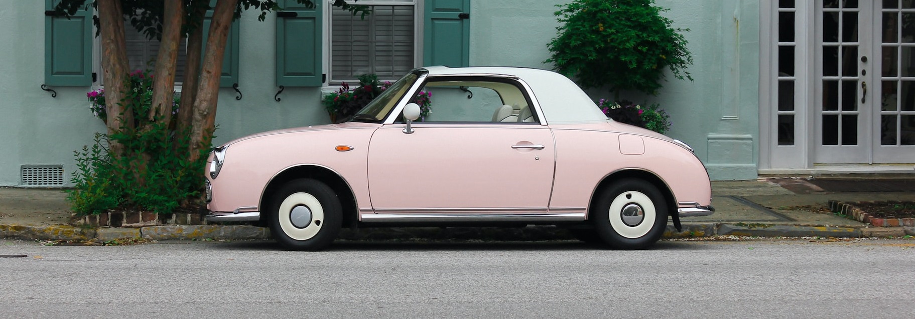 Classic car parked near tree | Breast Cancer Car Donations