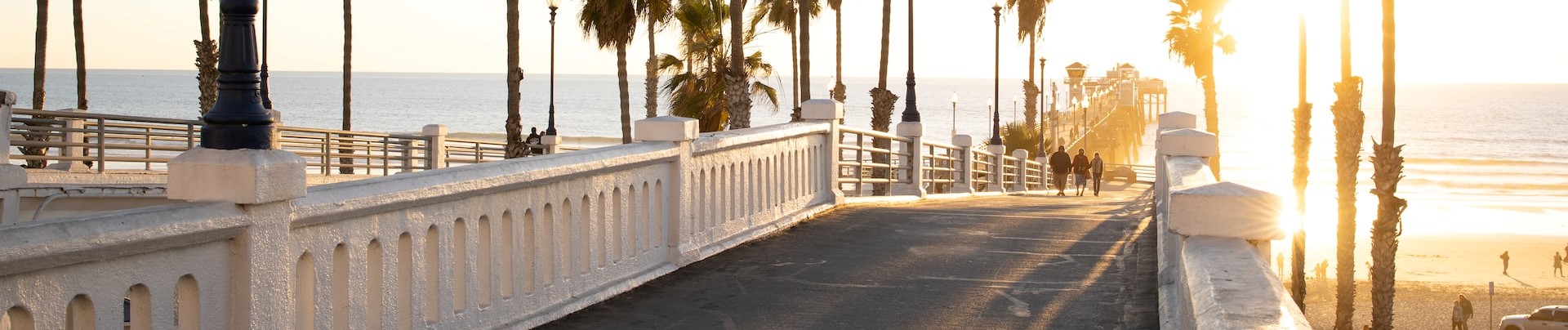 Oceanside photo in sunset | Breast Cancer Car Donations