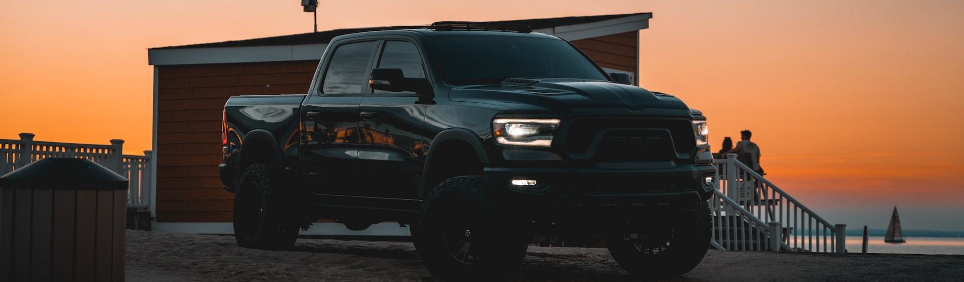 Pickup truck on beach | Breast Cancer Car Donations