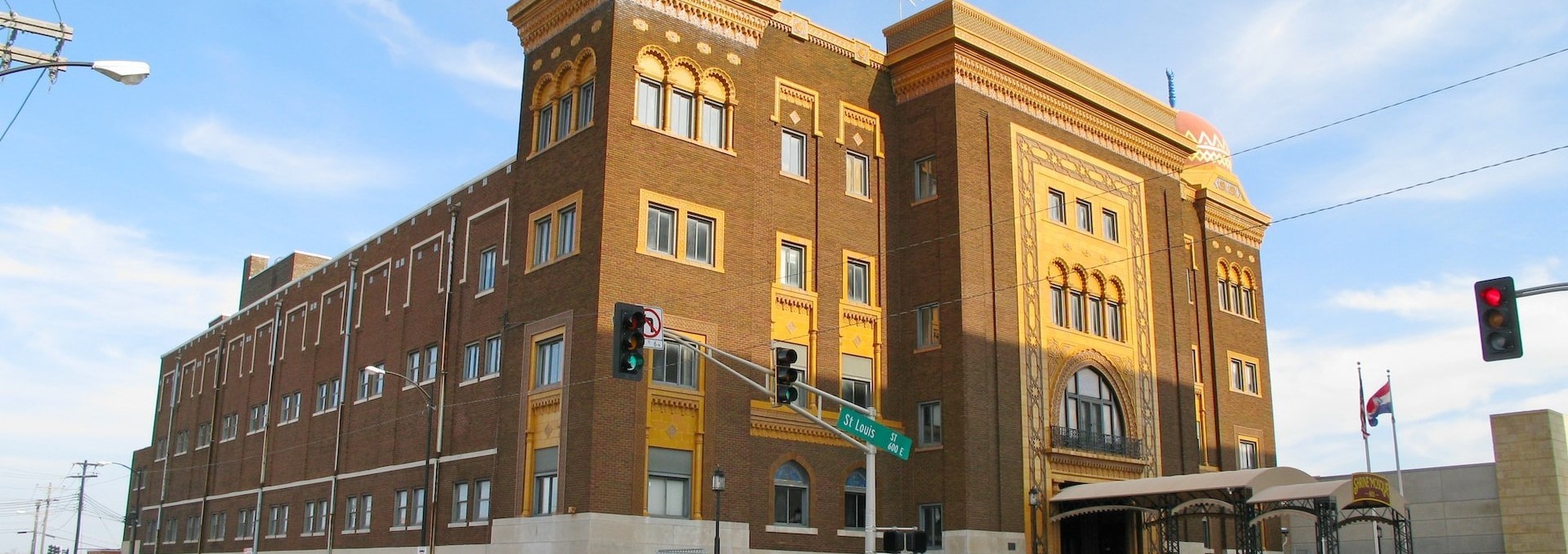 The Abou Ben Adhem Shrine Mosque is a Route 66 historic site in Springfield, Missouri | Breast Cancer Car Donations