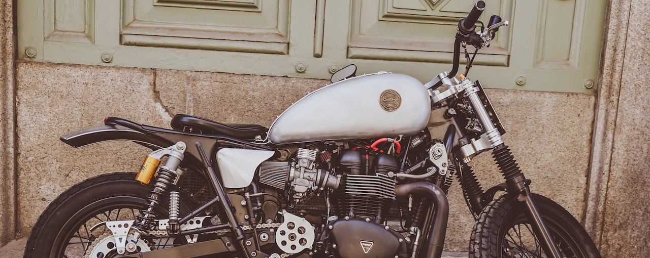 White and Black Bobber Bike | Breast Cancer Car Donations