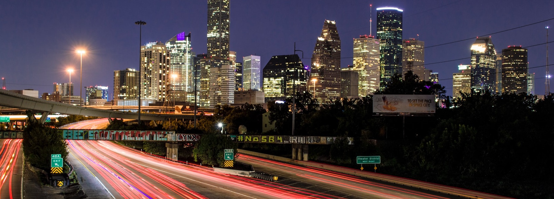 timelapse photo of Houston | Breast Cancer Car Donations