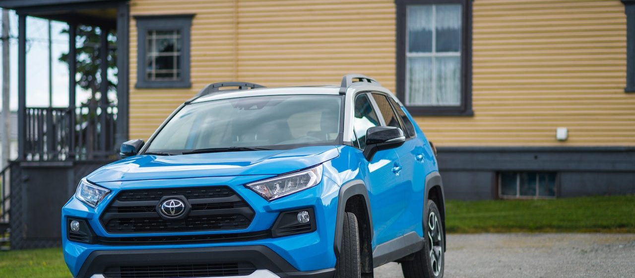 A Blue Toyota RAV4 | Breast Cancer Car Donations